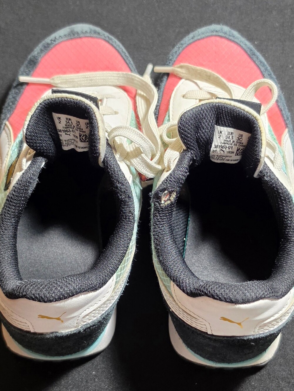PUMA Retro Runner Sneakers in Coral, Teal & Black - Picture 12 of 12